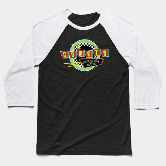 comets Malt logo Baseball T-Shirt by kaizokuGhost